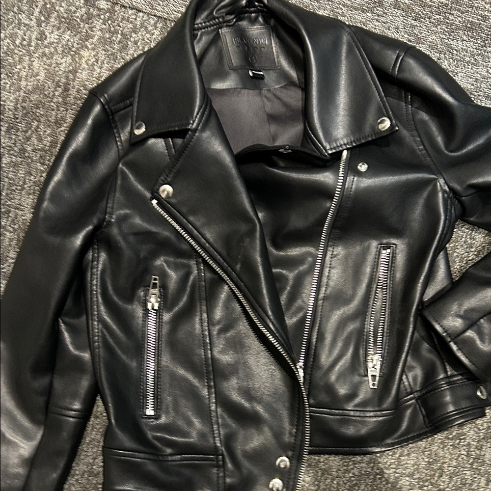 Blank NYC Sleek Black Leather Jacket